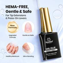 Beetles HEMA-Free Nail Tips Glue Kit, All-In-One Nail Extension Kit For Press On False Nails, DIY Salon Manicure At Home - 3Pcs 15ml HEMA-free Nail Prep & Glue Set - View 3