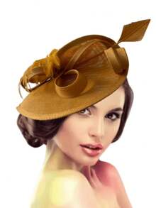 1Pc Fascinators Hats Women Fancy Tea Party Hats Funeral Headwear 2024 Elegant 1950s Derby Hats Hair Clip Bride Wedding Party Headband 1920s Headpiece Horse Race Vintage  Fedora Beret Hats 50s Outfit Hats Black Funeral 1940s Dresses Victorian Hat Pillbox Hats Accessories Women Girl Birthday Mother's Day Halloween, Tiny Hats, Fascinator, Top Hat , Cap, Autumn, Rave, Gifts, Hair Accessories, Gala Night - 玫紅色 - 查看 11