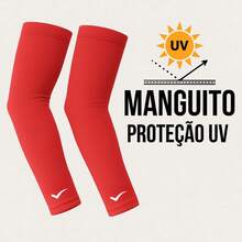 UV Cuff Kit + Balaclava Cap UV 50+ Sun Protection - Red Kit - View 2