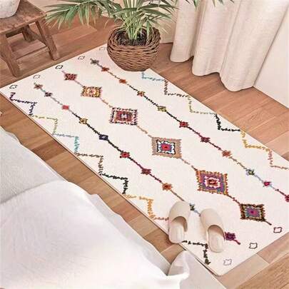 1件装卡通狗菱形门垫，小地毯，迎宾垫，地毯，户外门垫，厨房地毯，家居装饰，前门垫，小地毯，户外垫，家居装饰，地毯，花园地毯，可水洗地毯