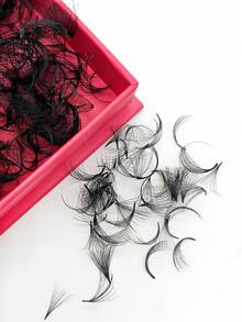 散装睫毛，1000 片预制睫毛，8D、10D、12D，C 卷度，厚度 0.05 毫米，长度 8-15 毫米/混合长度，薄底预制浓密睫毛，手工嫁接假睫毛，自然柔软，适合派对和旅行 - C - 查看 8