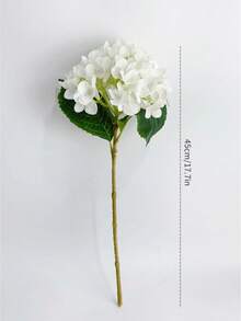1/2/4pcs Artificial Hydrangea Bouquets, DIY Birthday Party Decorations, Wedding Flower Baskets, Bridal Bouquets, Home Decorations, Dining Rooms, Bedrooms, Windowsills, Vase Decorations, Outdoor Gardens, Back To School, Mother's Day, Easter, Room Decorations, Center Table Decorations, Wedding Decorations, Spring Decorations, Bathroom Decorations, Gifts For Women, Housewarming Decorations - White - View 2