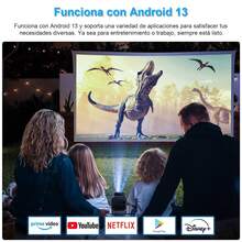Famifun V1 8K Professional 4K Projector, Android 13" TV, 24000lm, Portable Smart TV With Auto Keystone Correction, Bluetooth 5.2, WiFi 6, USB, Compatible With IOS Devices, 180° Rotation - View 8