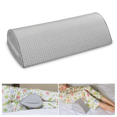 1 Piece Memory Foam Cylindrical Pillow, Neck Support & Leg Cushion For Cervical Discomfort & Leg Injury, Multi-Functional Backrest Pillow