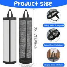 3/5件装塑料袋收纳架，尼龙网眼购物袋挂钩，可重复使用的垃圾袋支架，适用于家庭和厨房 - 彩色 - 查看 2