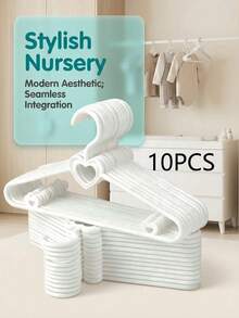 10pcs Baby Clothes Storage Plastic Hangers, Non-Slip Children's Clothes Drying Rack, Durable Garment Hangers, Home Storage Organization, Toddler And Kids Clothes Hangers - Daily Standard Use - Fit For Boys And Girls Wardrobe, Clothing, Pants, Jackets Etc. - Multicolor - View 13