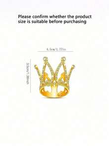 Mini Metal Crown Cupcake Toppers, Princess Crown Shaped Cupcake Decorations For Women, Wedding, Bridal Shower, Birthday, Royal Theme Party - Cake Decorations, Random Style - Small Crown - View 2