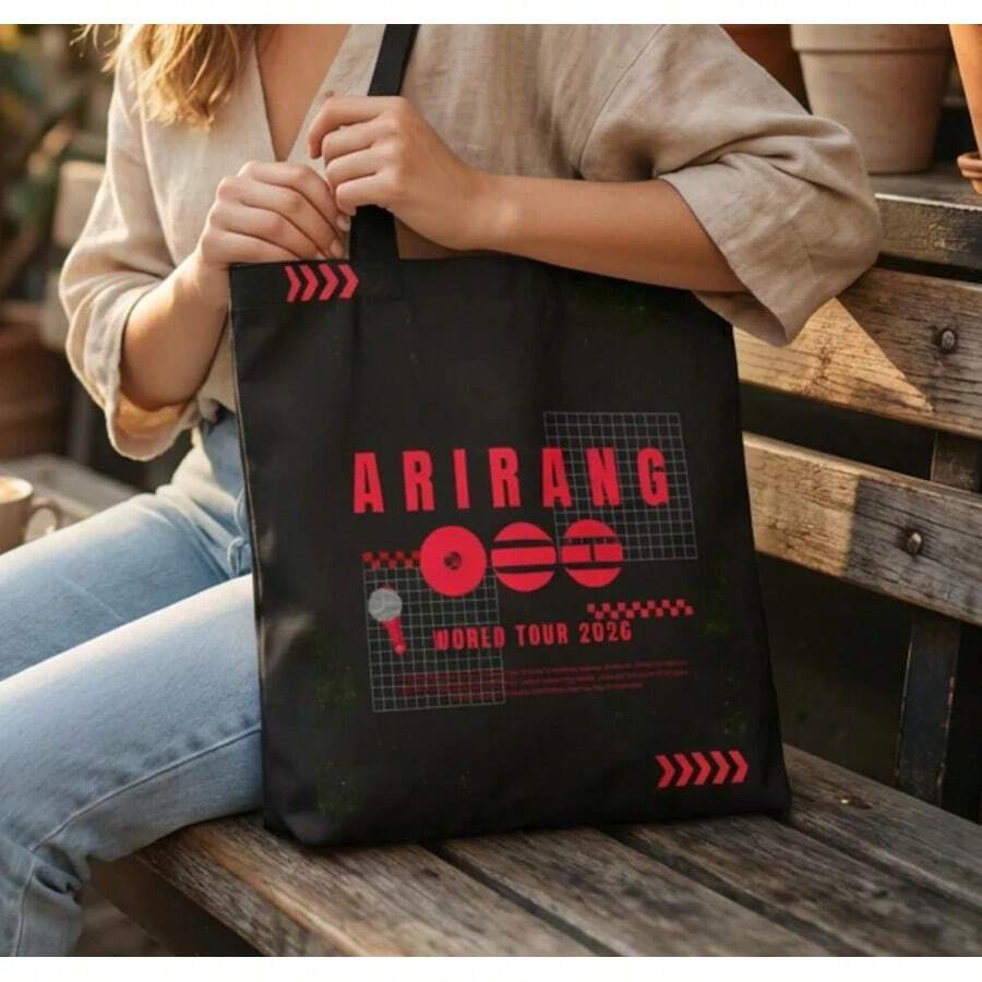 ARIRANG World Tour 2026 Tote Bag |    Concert Fan AOP Tote - Red - View 1