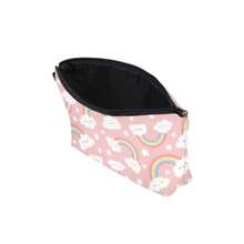 Bolsa de maquillaje de viaje bolsa pequeña regalo para mujeres Cloud Rainbow - Nube arcoíris - Ver 3