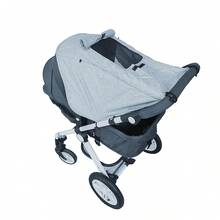 1pc Sun Shade For Strollers Universal Sun Protection Shade Cover Baby Stroller - Sunshade UV Block(UPF50+) - Grey - View 6