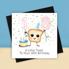 Happy 18th Birthday Greeting Card, Toast Card, Birthday Card, Congratulatory Card, Anniversary Card, Birthday Party Decoration, Friendship Card - Multicolor - View 6