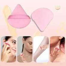 Set de herramientas de maquillaje de 5/10/20/30/40/50 piezas, incluye: 10 piezas de esponjas para base de maquillaje líquida + 10 piezas de esponjas mini para base de maquillaje líquida + 10 piezas de borlas triangulares para polvos (para polvos sueltos y fijación) + 10 piezas de borlas de cojín de aire (para maquillaje facial) + 10 piezas de mini borlas de cojín de aire (para corrector) - Rosa - Ver 6