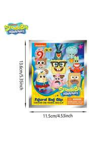 Nickelodeon 1/4pcs  Official  Blind Bag 3D Mini Figure Keychain Mystery Pack, Includes Random Characters Like , Patrick, Squidward, Sandy, Mr. Krabs, Plankton, Gary, Mrs. Puff, Suitable For Birthday Party Gifts And Fan Collections - Multicolor - View 5