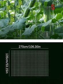 1件装植物攀爬网，攀爬植物支架网，园艺用品和工具，采用耐用涤纶植物支撑网制成，用于培育您的花园，适用于黄瓜、番茄、水果、蔬菜、葡萄、豆类等藤蔓植物，帮助植物健康生长。 - 彩色 - 查看 8