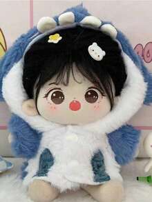 Shark Costume Jacket Suitable For 20cm Products, Jacket Only, Doll Not Included - Navy Blue - View 4
