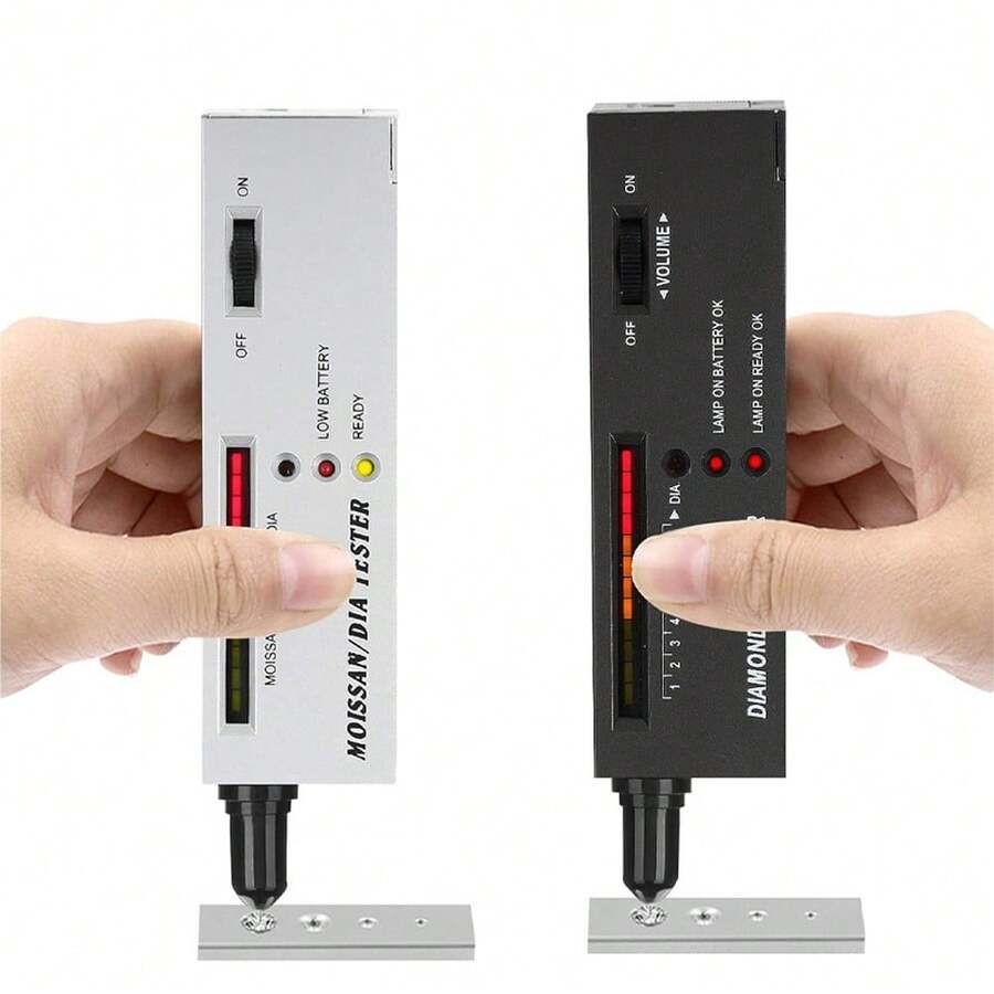 KLONKEE 2pcs High Precision Jewelry Testing Instruments, Portable Electronic Jewelry Testing Tools. Professional Jewelry Testing Devices Without Battery, Compact Gemstone And Moissanite Testing Precision Tool Kit, Ideal For Beginners And Experts - Diamond Tester - View 1