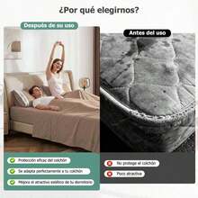 AMOROSA 3/4 Piezas Juego de Sábanas Bordadas Suaves(Sábana Ajustable(Hasta 30cm)+Sábana Plana+Fundas de Almohada)Microfibra Transpirable y Antiarrugas Ropa de Cama Elegante para Dormitorio Casa y Hotel Decoración de Hogar-Caqui - Caqui - Ver 2