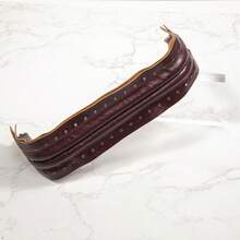 1/2 pièces Sac DIY Bouche carrée Bordure dorée  PU, Augmente la position des trous de couture, Convient pour les charnières de matériel de bagages, les supports de sac nuage, les clips de bouche de sac tressé, les clips de sac à main, la production de portefeuille DIY, Multifonctionnel - Multicolore - Voir 12