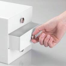 InterDesign Drawers Caja almacenaje con 3 cajones Cajonera plástico para Maquillaje y cosméticos Accesorios para baños Plástico Color Blanco - Blanco - Ver 6