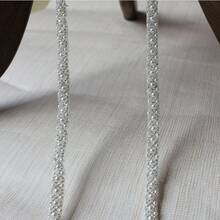 1码黑白珠饰蕾丝花边，1厘米宽，适用于服装缝纫工艺 - 花邊 - 查看 2