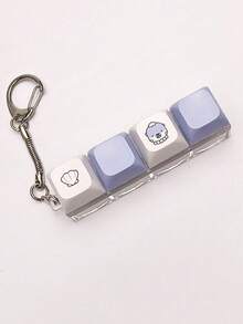 1个4键电脑按键挤压玩具，创意减压小工具，成人吊坠 - 彩色 - 查看 9