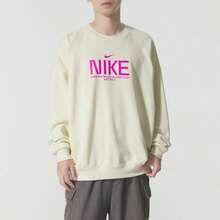Nike AS M NK CLUB FT OS CREW GCEL Sweatshirt/Pullover, Round Neck Casual Lifestyle For Men, IM9355 - White - View 1