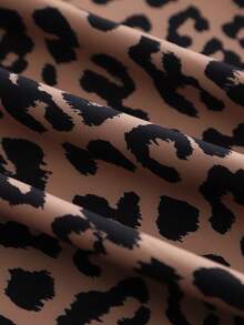 女士豹纹腰带连衣裙，豹纹休闲波西米亚风，女士豹纹吊带长裙，无袖细肩带，休闲露背款式 - 彩色 - 查看 10