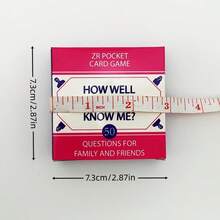 50道亲友卡牌游戏问答题，经济实惠的礼物，英文版，家居玩具及游戏，趣味派对玩具 - 彩色 - 查看 10