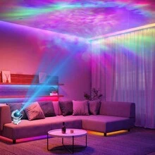 1pc Astronaut Galaxy Projector Night Light, 360° Full Sky Projection (With Dedicated Remote, 8 Lighting Effects), Bedroom Ambience + Decor 2-In-1 - Guitar - View 2