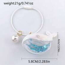 鲸鱼钥匙扣 - 海洋主题包包挂饰和背包装饰，波西米亚风情侣礼物，冲浪海滩储物柜装饰 - 多色 - 查看 7