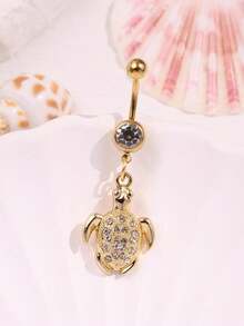 Bộ 2 chiếc khuyên rốn hình rùa biển và cua vàng thời trang, gợi cảm, tinh tế, dễ thương, sống động, cá tính, thích hợp cho kỳ nghỉ biển của phụ nữ. Trang sức dành cho nữ. - Nhiều màu - Xem 5