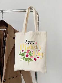 Mother's Day Canvas Tote Bag, Mother's Day Gift, Best Mom Gift, Handbag - Multicolor - View 3