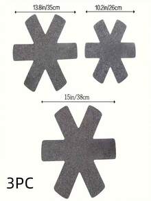 6pcs Felt Coasters, Non-Slip Heat Insulation Pads For Bowls, Plates And Cookware - Multicolor - View 8