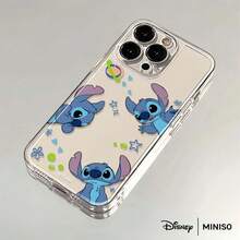 Miniso 迪士尼史迪奇太空冒险全印花手机壳，适用于 iPhone 17/17 Pro/17 Pro Max/17 Air/16/15/14/13/12/11/X 系列，iPhone 17 Pro Max 手机壳，iPhone 17 Pro 手机壳，iPhone 17 手机壳，圣诞礼物，送给女朋友的好选择 - 無色 - 查看 2