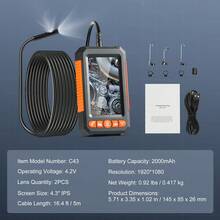 Borescopes - 10,9 cm Display, 5 m Kabellänge, 2000 mAh Akku - 查看 7