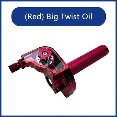 Conjunto de acelerador de motocicleta totalmente de aluminio CNC | Agarre antideslizante ergonómico con diseño de lubricación, mejorando el control y la durabilidad