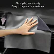 Khăn đa năng nhanh khô mới màu đỏ và xám, có thể dùng làm khăn cho thú cưng, khăn lau xe, khăn lau nhà, khăn da lộn hai mặt không rụng lông. - A - Xem 7