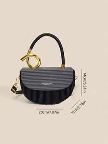 2026 New Classic Women's Shoulder Bag, Timeless Versatile Chic Metal Handle Handbag, Party Clutch - Multicolor - View 10