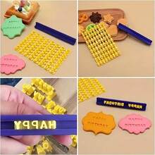 1 bộ 72 khuôn dập chữ cái mini có thể tháo rời bằng đất sét polymer, dụng cụ tự làm đồ trang sức, đồ gốm mềm, dụng cụ in ấn trang trí tạo hình đa dạng. - thư - Xem 4