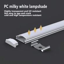 10 piezas de 50 cm Canal de aluminio flexible LED, pantalla de lámpara de aluminio blanco ultradelgada y plata, carcasa de aluminio flexible, incluye clips de montaje y tornillos, adecuado para instalación de tiras de iluminación, decoración del hogar, iluminación de gabinete - Perfiles de aluminio flexibles - Ver 7
