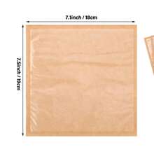 Half-Coated Paper Bread Bags, DIY Baking Packaging Toast Doughnut Wrapping Kraft Paper Coated Bags - View 8