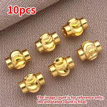 10 hạt xoắn ốc mạ đồng 18K và bạc dày, sang trọng, kích thước 4/5/6mm – Phụ kiện DIY cao cấp cho đám cưới, tiệc tùng và trang phục hàng ngày. - Nhiều màu - Xem 17