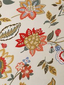 1/4pcs Printed Elastic Chair Cover, Polyester Fiber Chair Cover, Hotel Home Chair Cover - Apricot - View 3