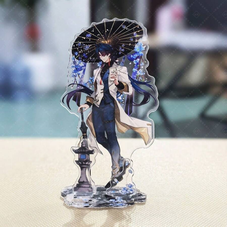 Anime Guceng Collab Kimetsu No Yaiba Kafe Kafe High-Quality Acrylic Desktop Decor Standee, Small Gift - Multicolor - View 1