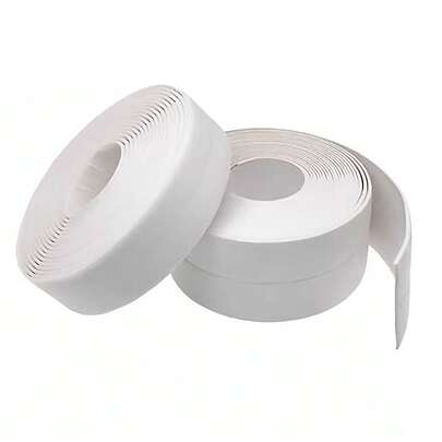 1 rouleau de ruban imperméable, convient pour le poêle, la salle de bain, les toilettes, la cuisine, les coins de mur, anti-moisissure, anti-humidité, bande d'étanchéité pour les fissures d'évier