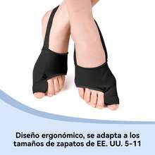 Corrector Ortopédico Juanete Dedo Del Pie Separador Valgus, aparatos ortopédicos para los dedos del pie, negro - Ver 5
