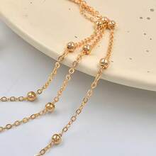 1 Piece Korean & Japanese Style Multi-Layer Beaded Anklet For Women - Multicolor - View 6