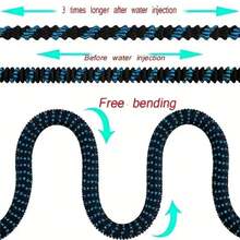 新型花园水枪家用冲洗伸缩水管组合高压洗车水枪浇灌花园水管套装 - A - 查看 5