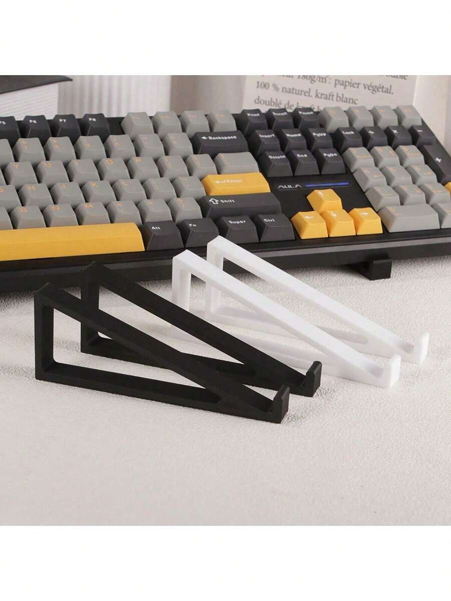1 cặp giá đỡ bàn phím, góc nghiêng điều chỉnh 20°, phù hợp với thiết bị âm nhạc, thiết kế chống trượt giúp ổn định, nâng và nghiêng bàn phím để gõ phím thoải mái hơn. - Nhiều màu - Xem 1
