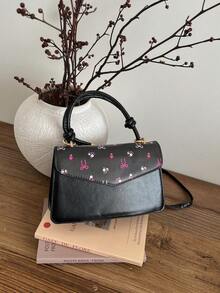 新款高品质女士包，单肩斜挎手提包小方包双肩包，通勤休闲学生日常轻便时尚百搭小众包 - 彩色 - 查看 2